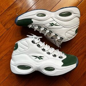 (SOLD) Reebok Question Mid NCAA Michigan Green